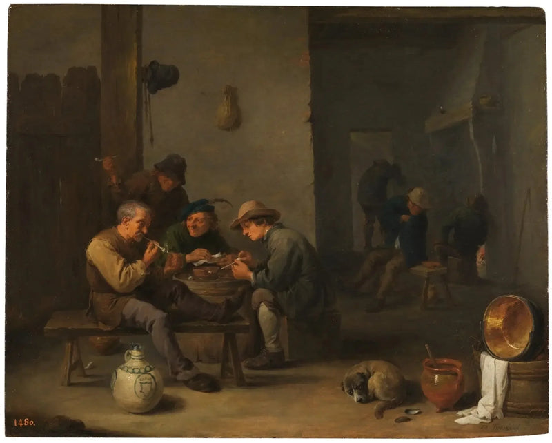 Birahane'de Sigara İçenler - David Teniers genç