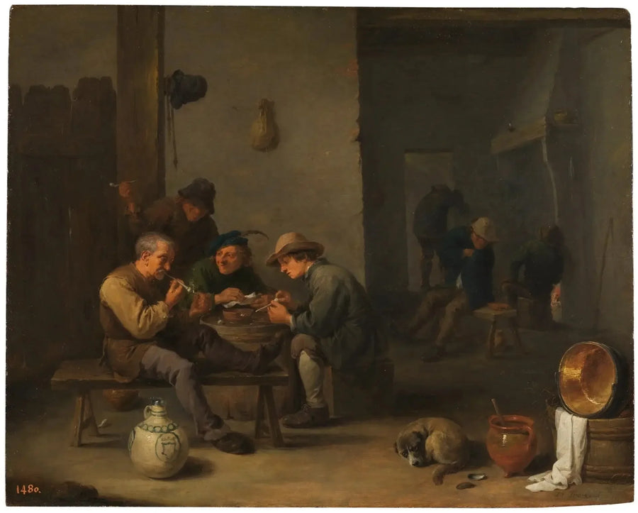 Birahane'de Sigara İçenler - David Teniers genç