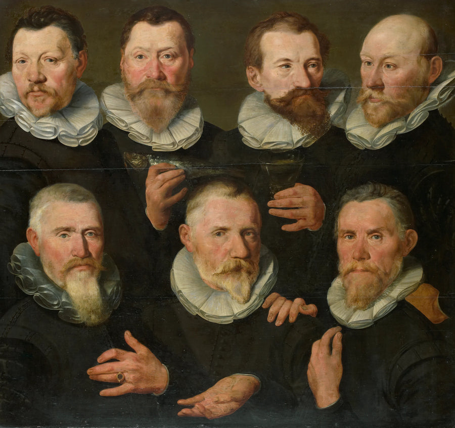 Fusiliers de la compagnie du capitaine Pieter Dircksz. Hasselaer et le lieutenant Jan Gerritsz. Sabot (?) (fragment) - Pieter Pietersz l'Ancien