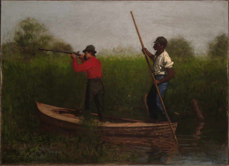 Delaware üzerinde tren ateşleme - Thomas Eakins