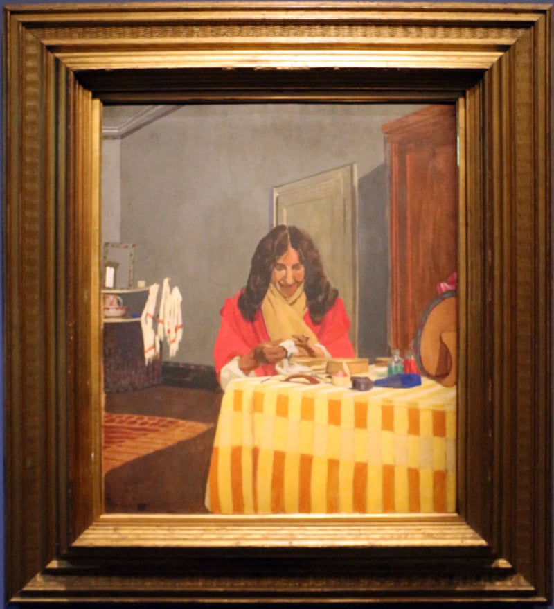 Gabrielle Vallotton tırnaklarını yaparken - Félix Vallotton