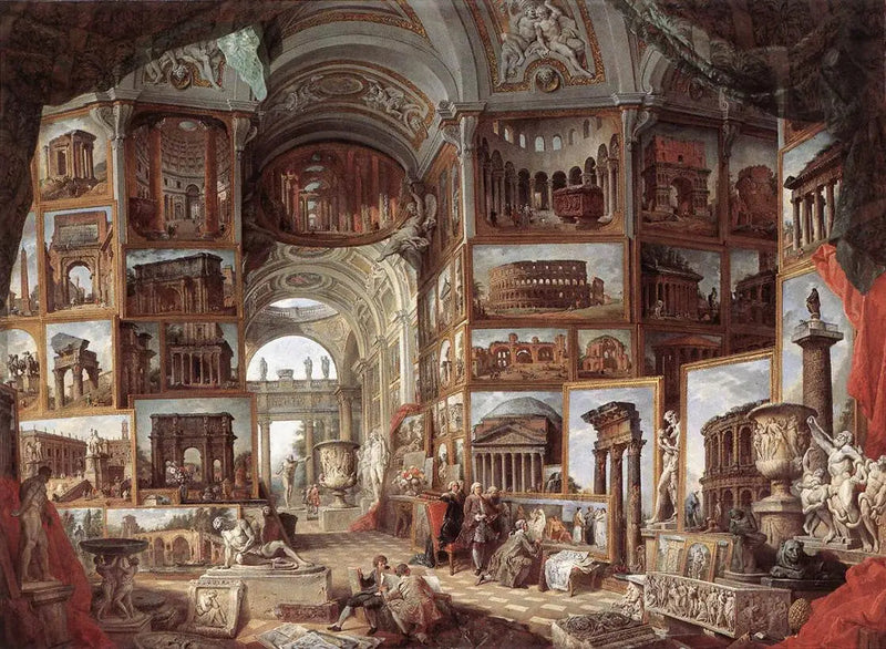Antik Roma Manzara Galerisi - Giovanni Paolo Panini