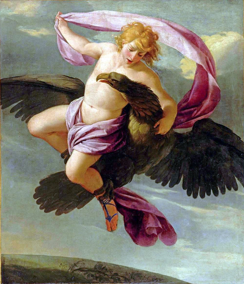 Jüpiter tarafından kaçırılan Ganymede - Eustache Le Sueur