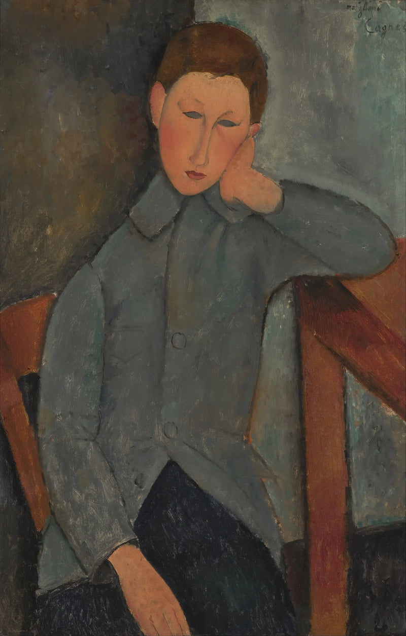 Mavi Ceketli Çocuk - Amedeo Modigliani