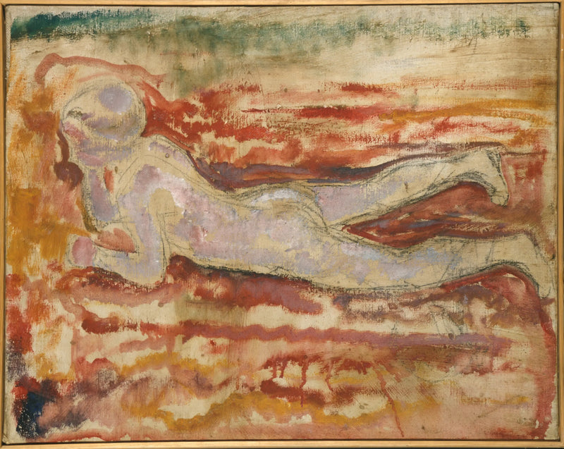 Karnına uzanmış çocuk - Edvard Munch