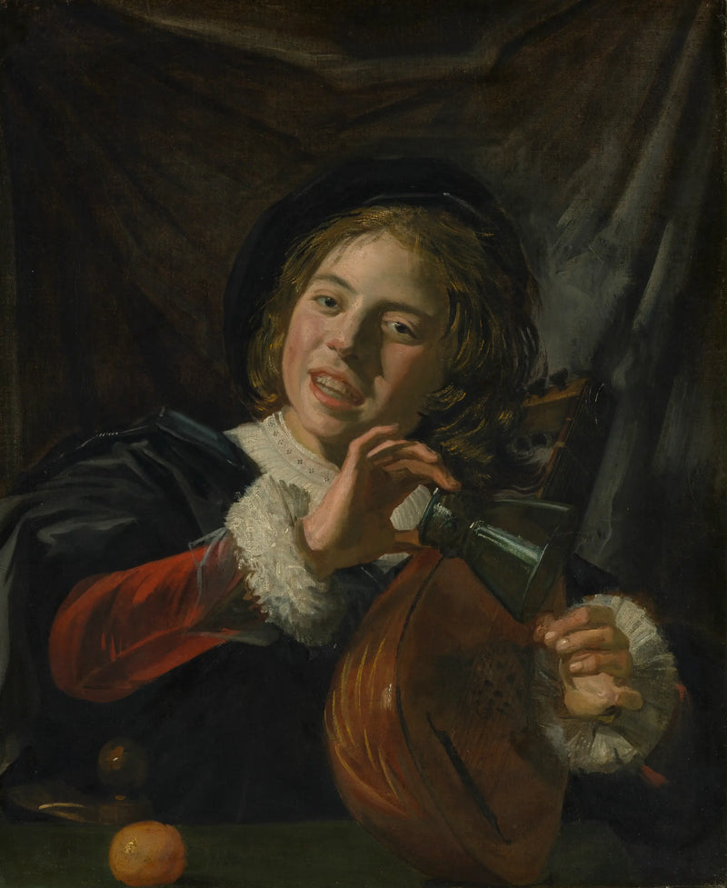 Çocuk ve bir bardak ile bir lut - Frans Hals