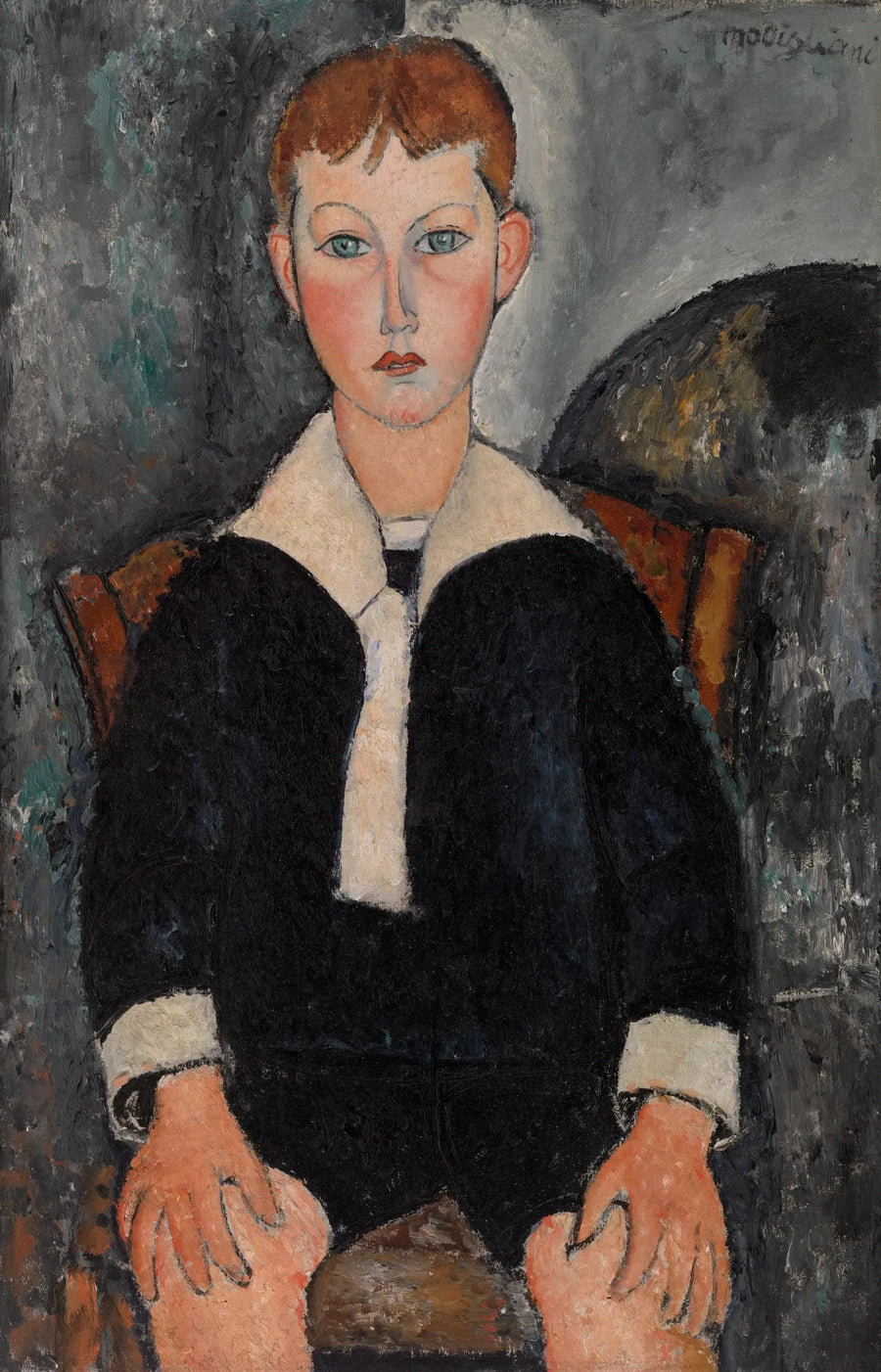 Denizci kostümü giymiş çocuk - Amedeo Modigliani