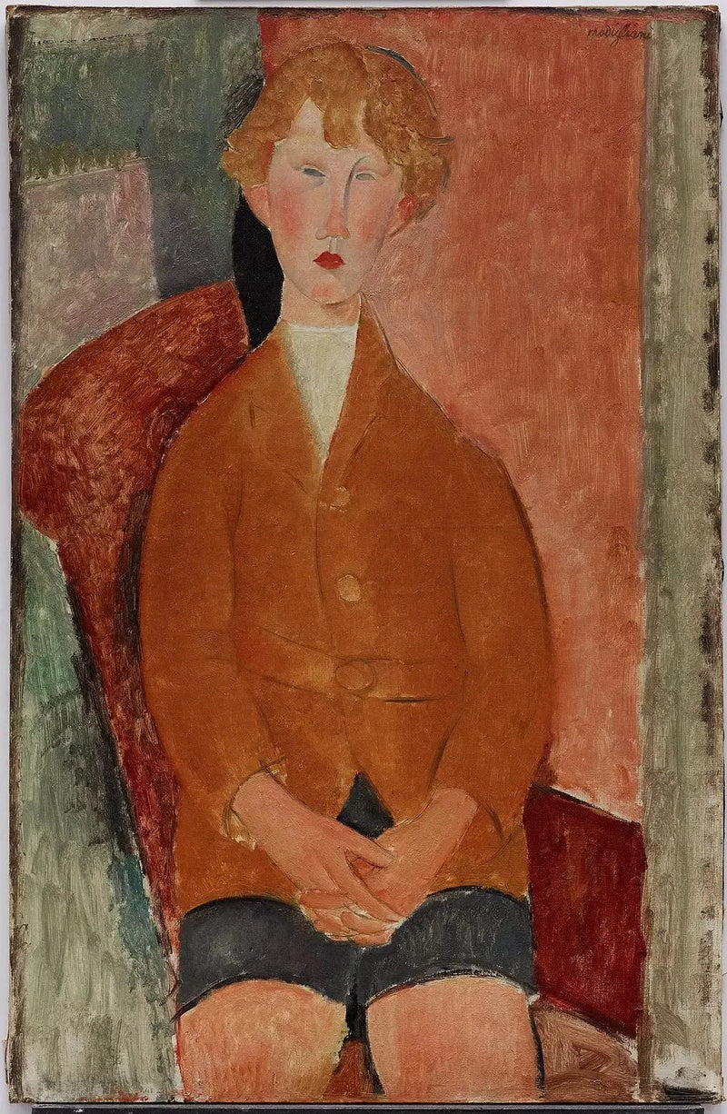 Şortlu Çocuk - Amedeo Modigliani