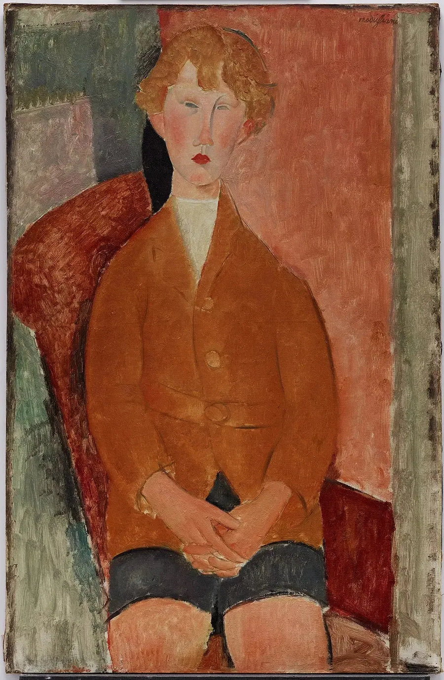 Şortlu Çocuk - Amedeo Modigliani