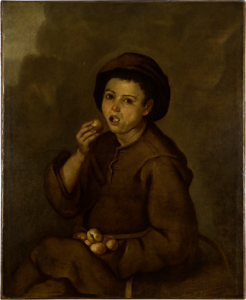 Çocuk Şeftali Yiyen - Bartolomé Esteban Murillo