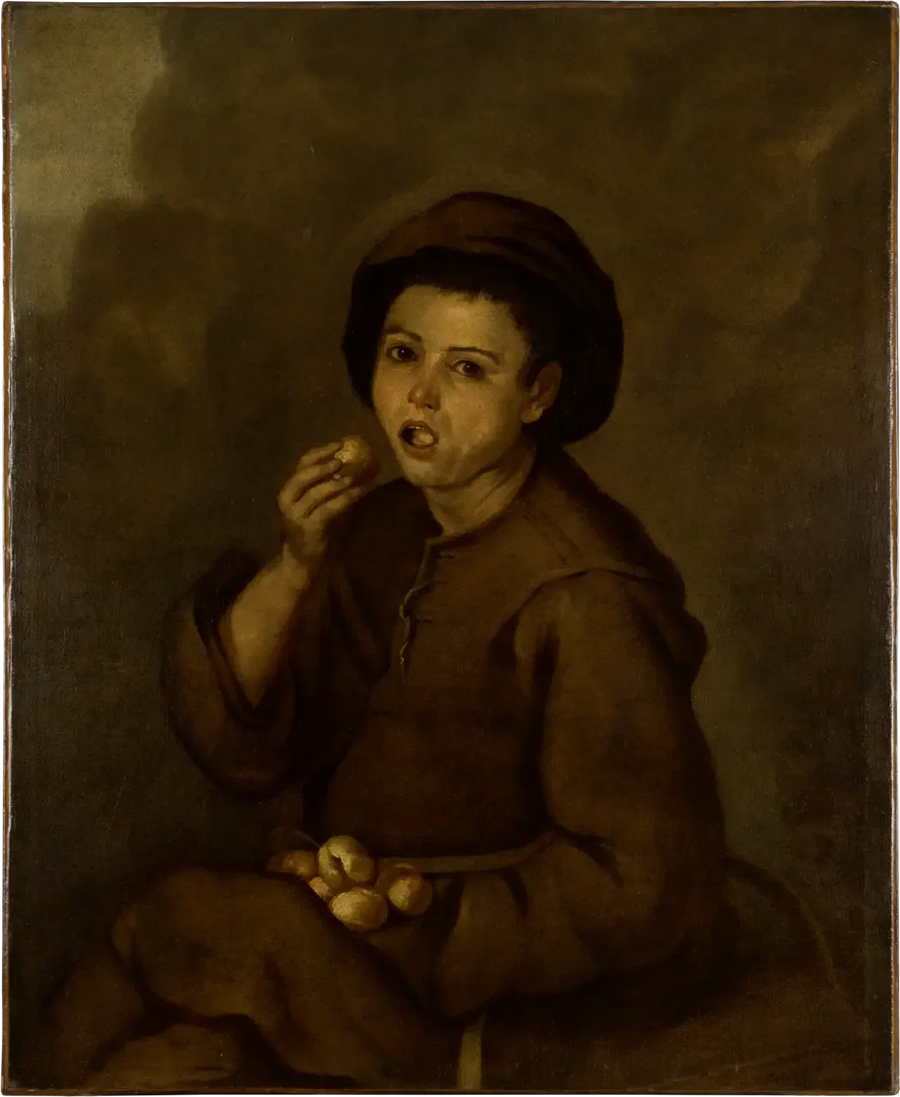 Çocuk Şeftali Yiyen - Bartolomé Esteban Murillo