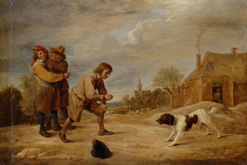 Çocuk Çiftçi ve Köpeği - David Teniers le Jeune