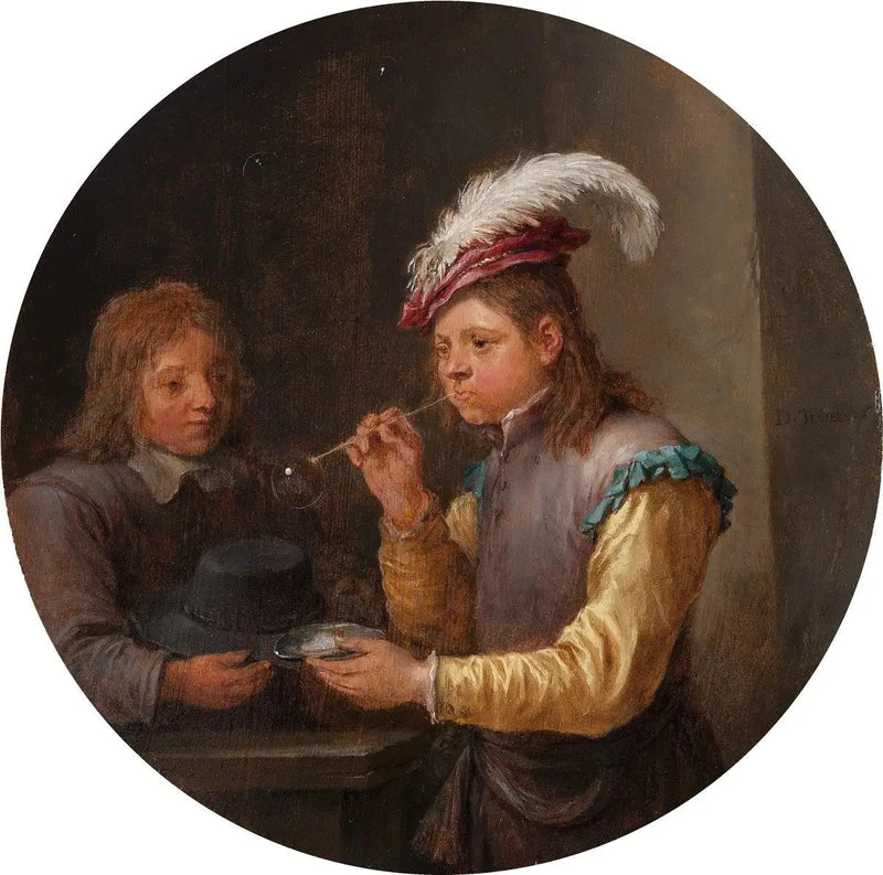 Bebek Baloncuk Üfleyen - David Teniers le Jeune