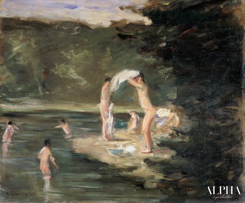 Garçons baignant - Max Liebermann - Reproductions de tableaux et peintures haut de gamme