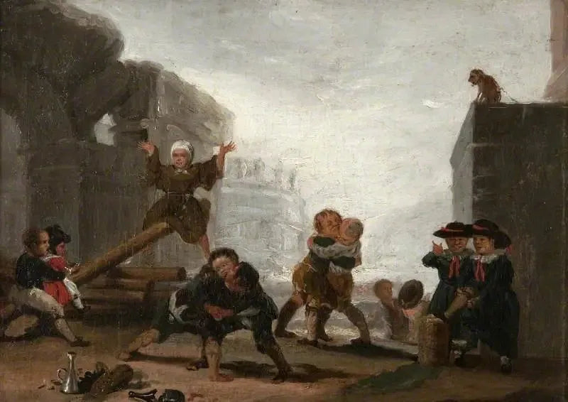 Salıncakta Oynayan Çocuklar - Francisco de Goya