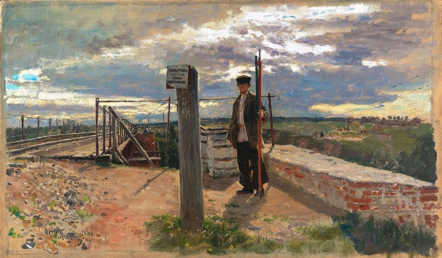 Demiryolu Güvenlik Görevlisi. Khotkovo - Ilya Repin