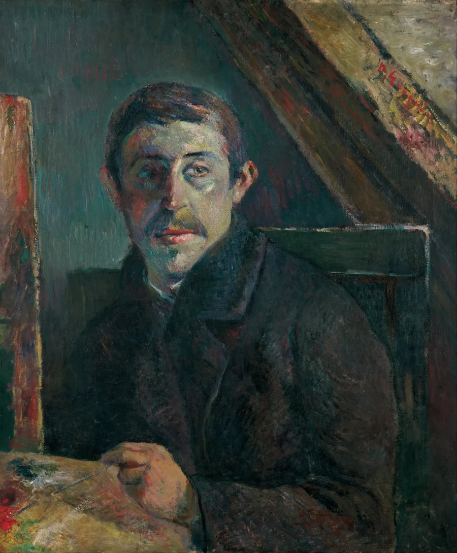 Tuvalinin önünde Gauguin - Paul Gauguin