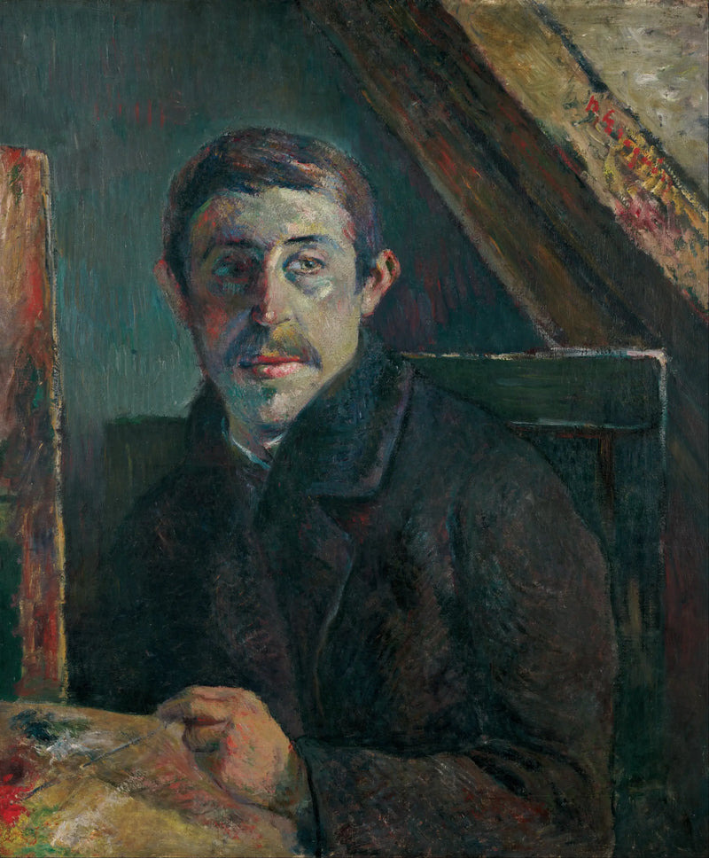 Tuvalinin önünde Gauguin - Paul Gauguin