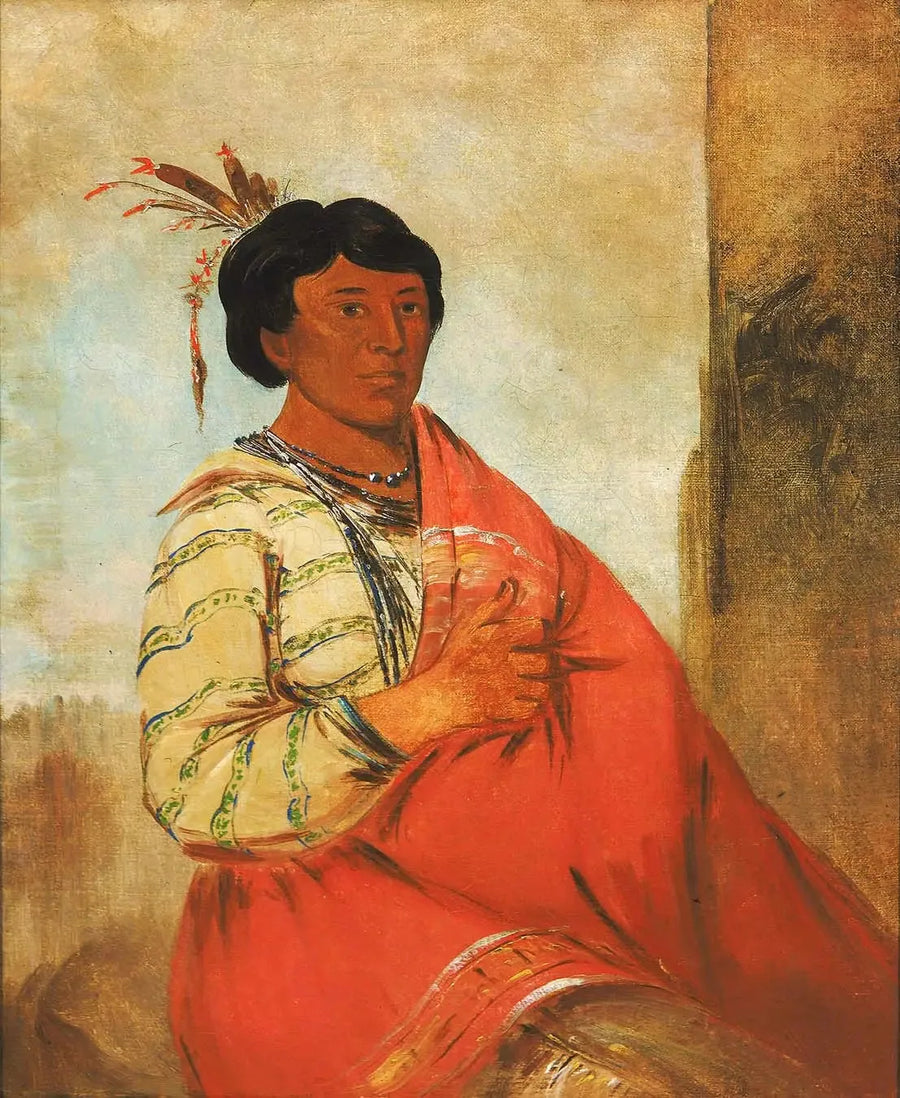 Gaw-záw-que-dung, Selamlayan - George Catlin