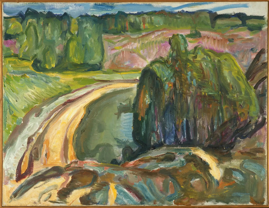 Kıyıda Genç Çamlar - Edvard Munch