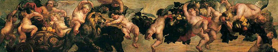 Gençler Çelenk Takarken - Peter Paul Rubens