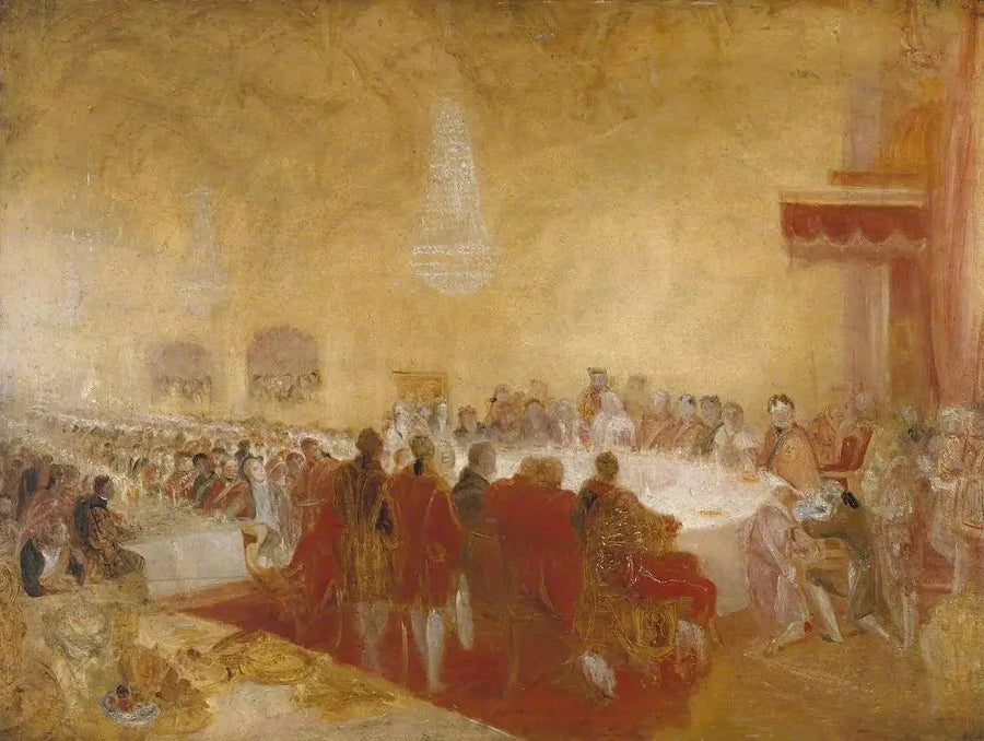 Edinburgh'daki Parlamento Binası'nda Provost'un Banketi'nde George IV - J. M. W. Turner