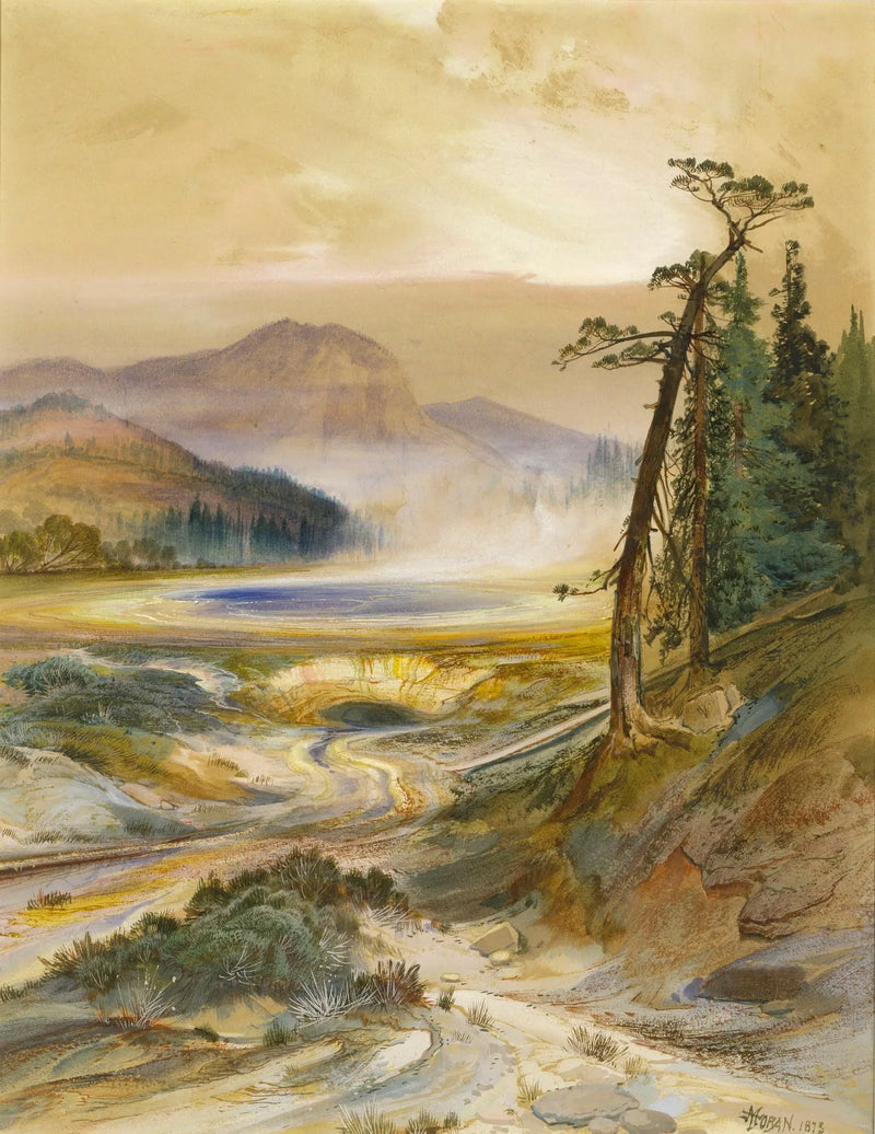 Geyser Excelsior, Yellowstone Parkı - Thomas Moran