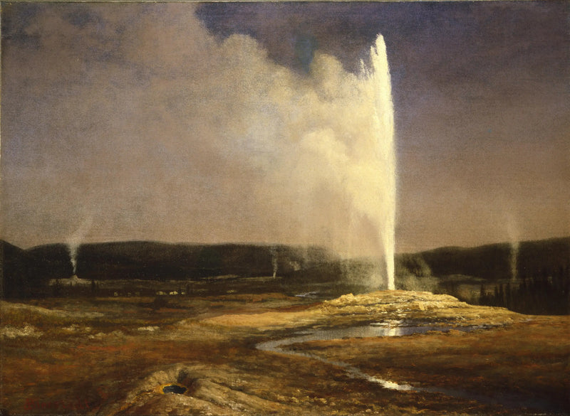 Yellowstone Geyserleri - Albert Bierstadt