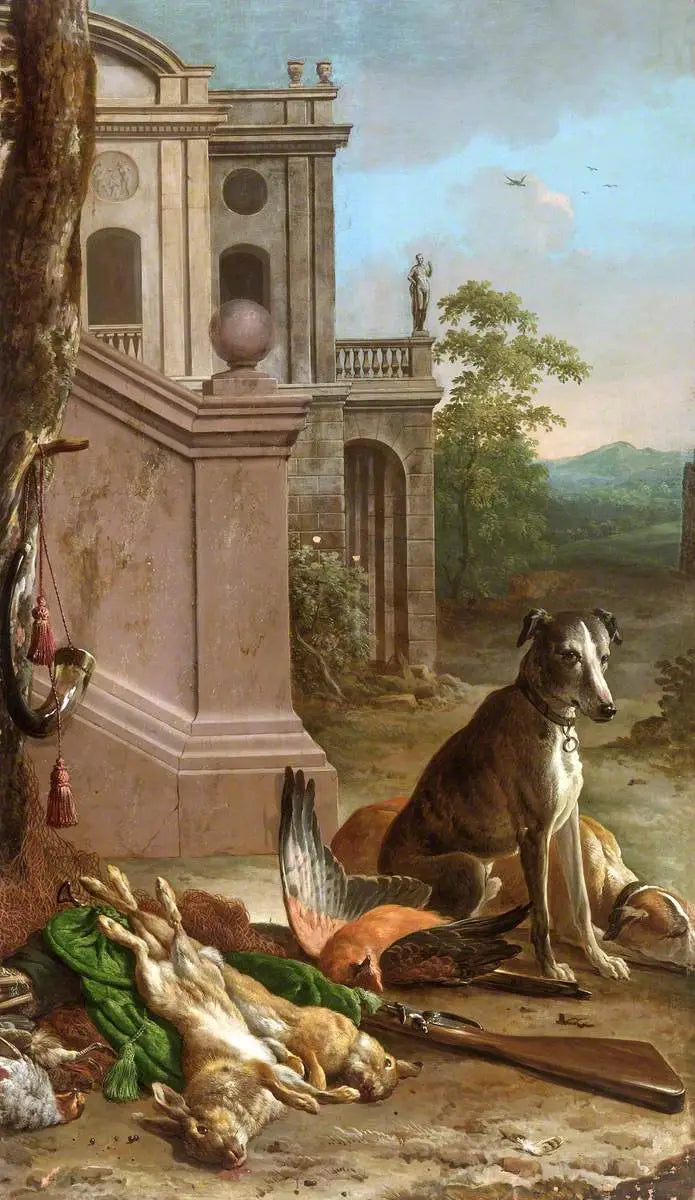 Ölü Av Hayvanı Bir Manzara İçinde - Melchior de Hondecoeter