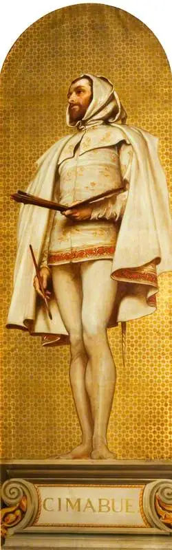 Giovanni Cimabue (1240–1302) (Victoria ve Albert Müzesi için mozaik taslağı) - Frederic Leighton