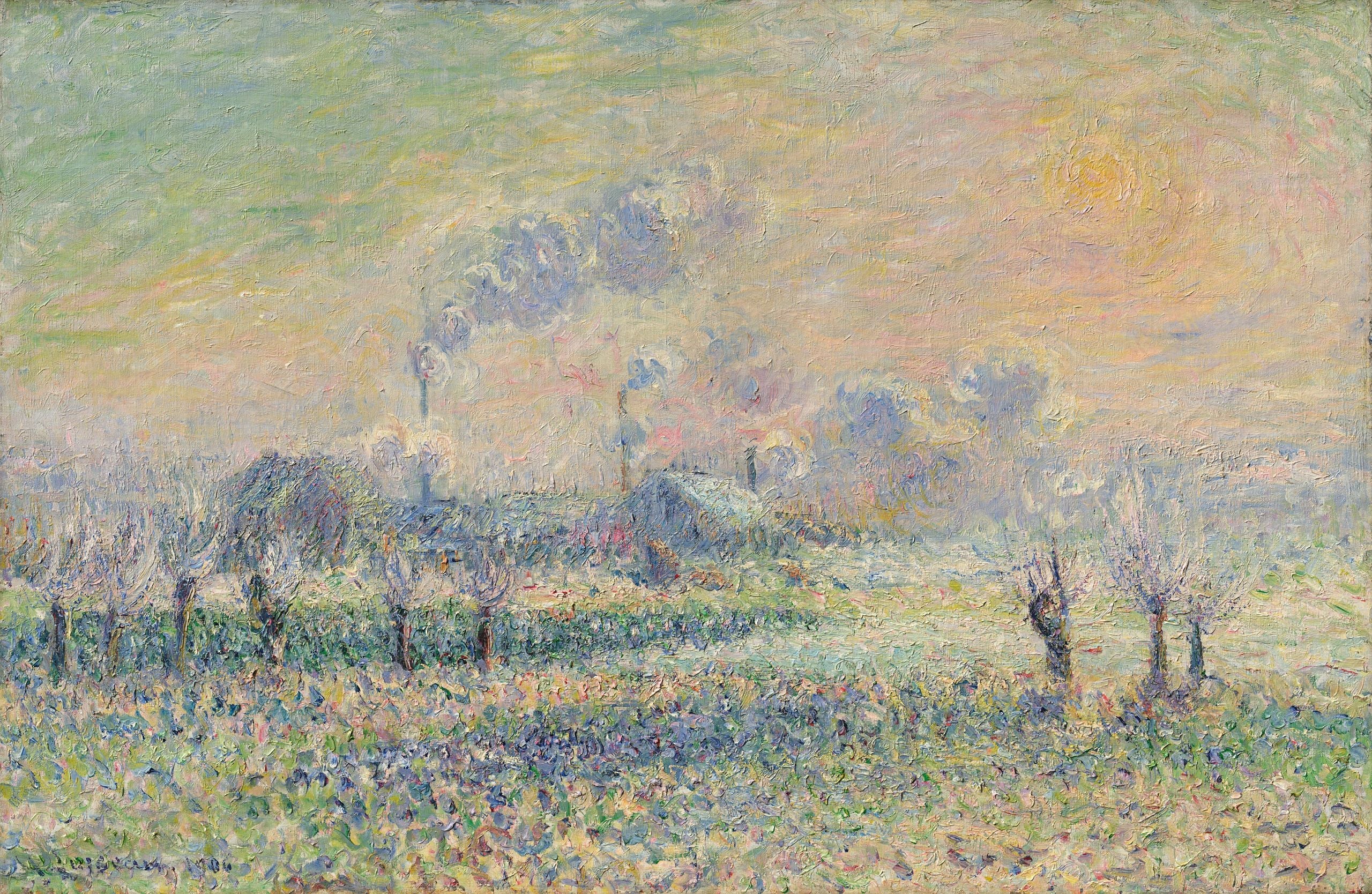 Givre à Pontoise - Gustave Loiseau