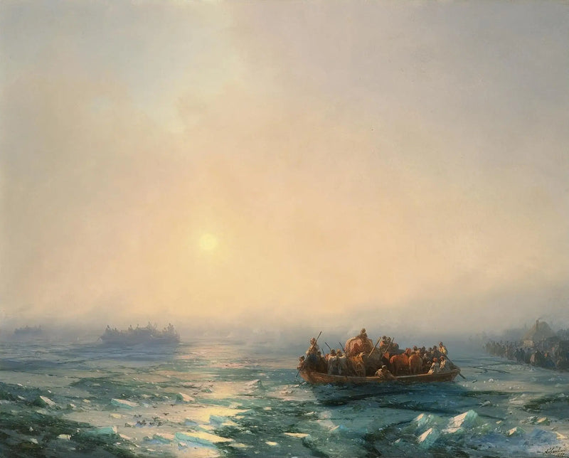 Dniepr Üzerinde Buz - Ivan Aïvazovski