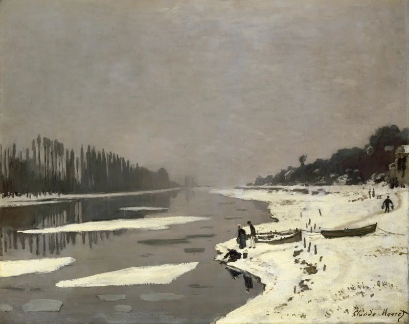 Bougival'deki Buz Küpleri - Claude Monet