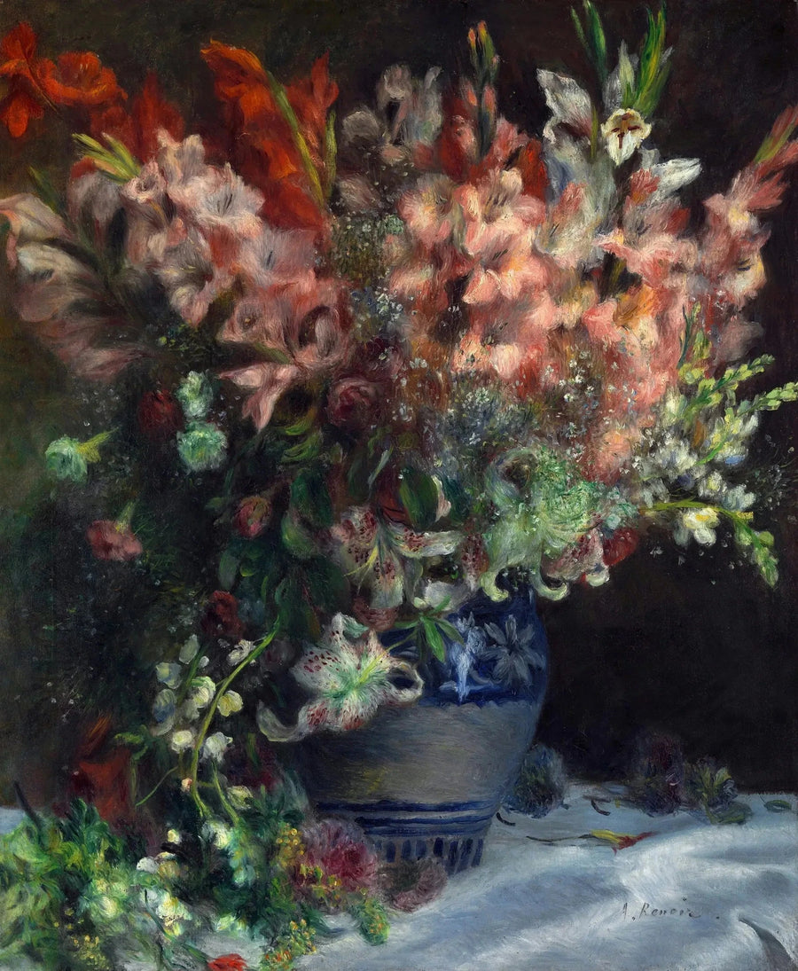 Bir Vazoda Glayöl - Pierre-Auguste Renoir