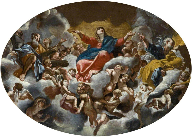 Meryem Ana'nın Yüceltilmesi (Roma, Sant'Andrea della Valle kubbesinin freskine göre) - Giovanni Lanfranco