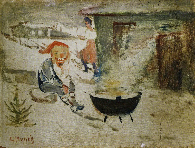 Noel Yul Porridge Gobelini - Edvard Munch