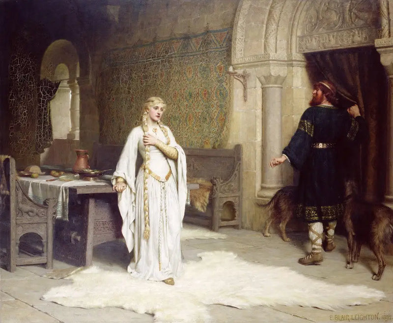 Godiva ve Léofric - Edmund Blair Leighton