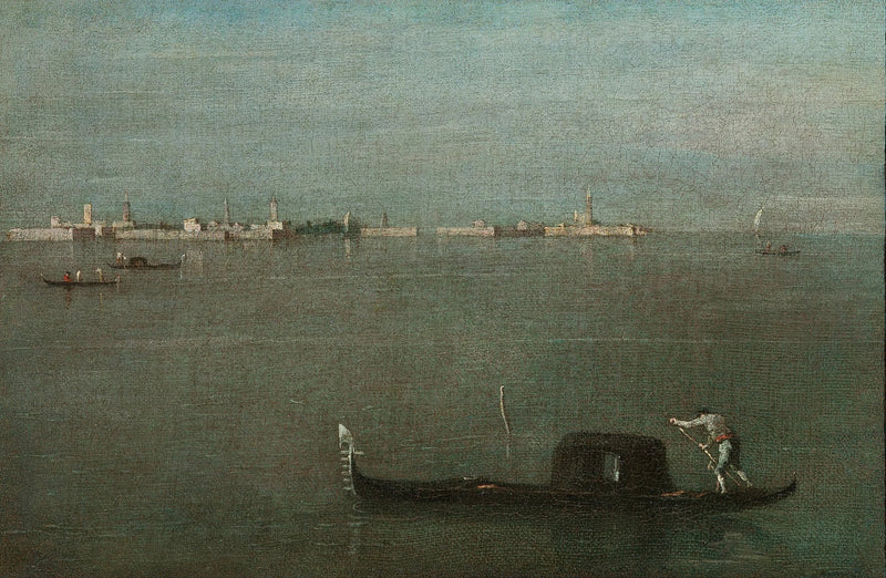 Lagün üzerindeki Gondoller - Francesco Guardi