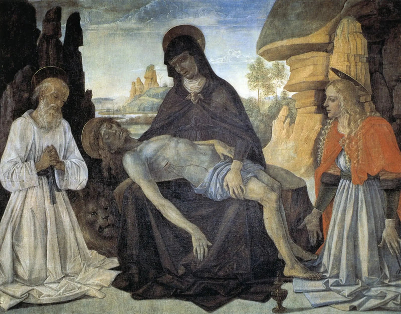 Gonfanon ile Pietà - Pietro Perugino
