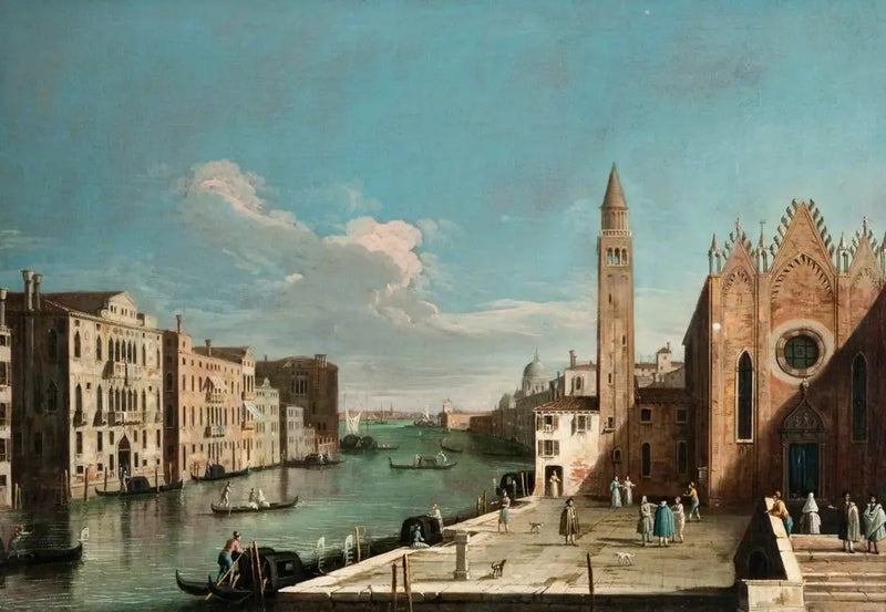 Grand Kanal: Santa Maria della Carità'den Bacino di San Marco'ya - Canaletto