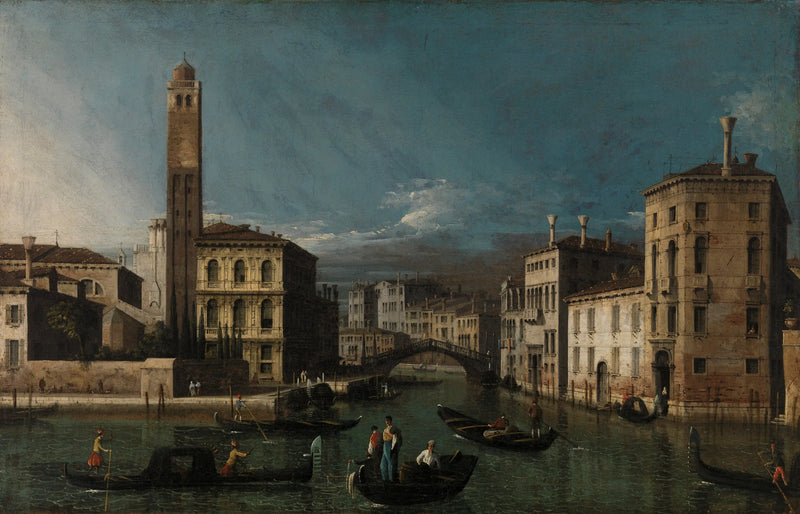 Grand Kanal: San Geremia ve Cannaregio girişleri - Canaletto