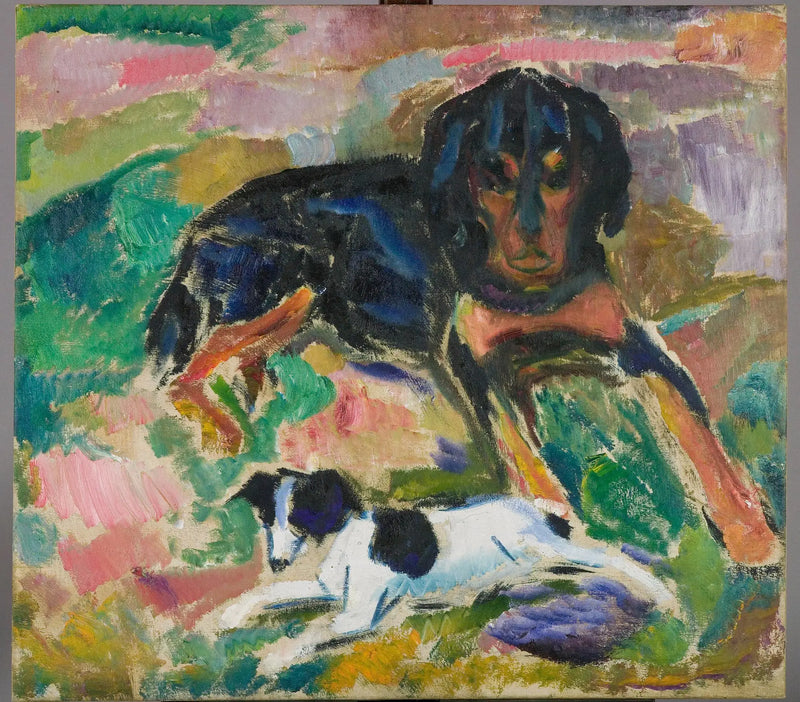 Büyük ve Küçük Köpekler - Edvard Munch