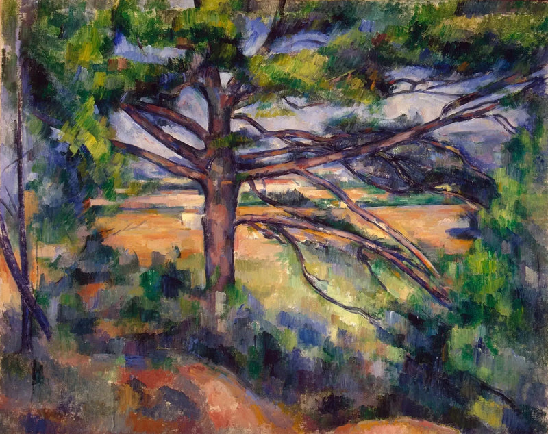 Büyük çam ve kırmızı topraklar - Paul Cézanne