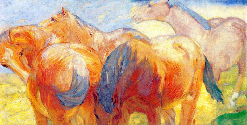 Lenggries I - Franz Marc Büyük At Tablosu