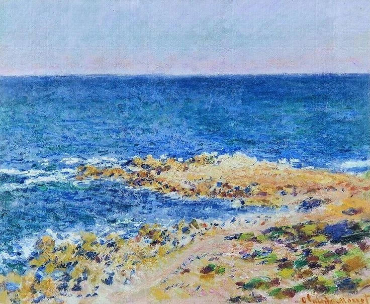 Antibes W1182'deki "Büyük Mavi" - Claude Monet