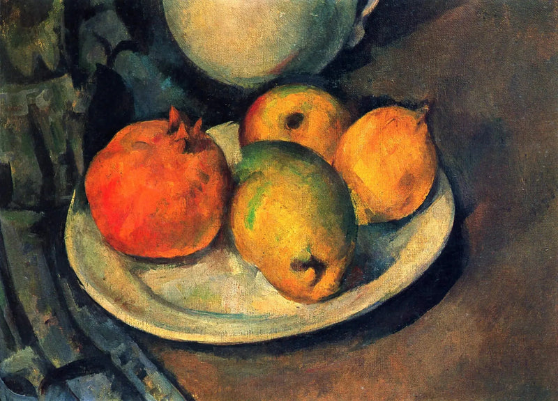 Bir tabakta nar ve armutlar - Paul Cézanne