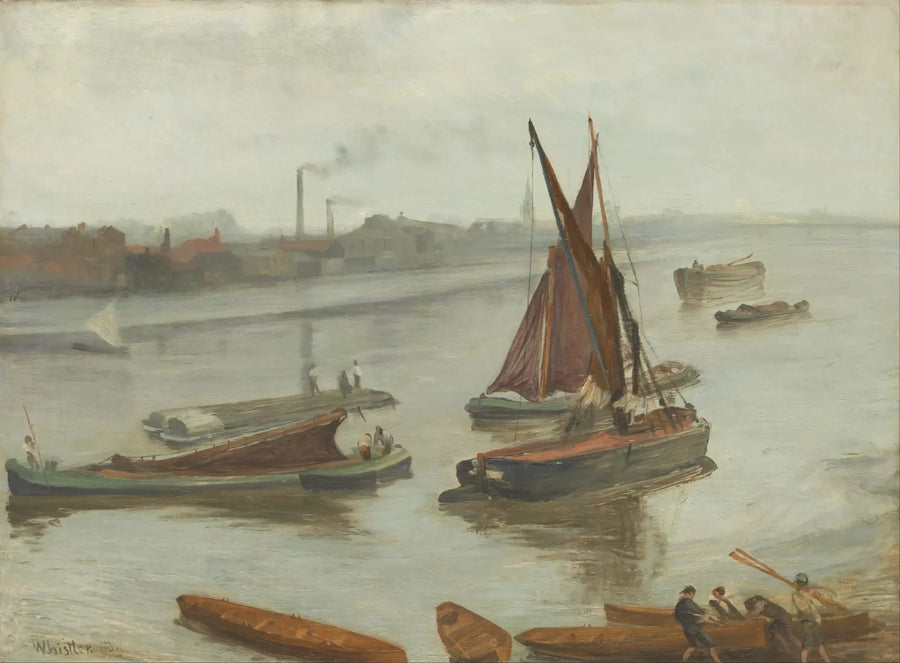 Gri ve gümüş: Eski Battersea Ucu - James Abbott McNeill Whistler