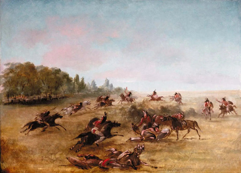 Savaş Grubu, Bir Çalılıkta Gezen - George Catlin