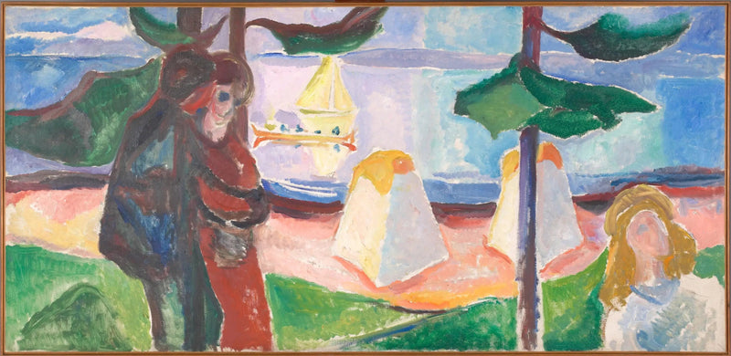 Plajda İnsan Grupları - Edvard Munch