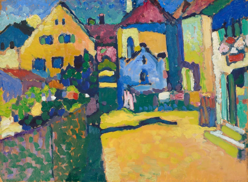 Murnau'daki Grungasse - Vassily Kandinsky